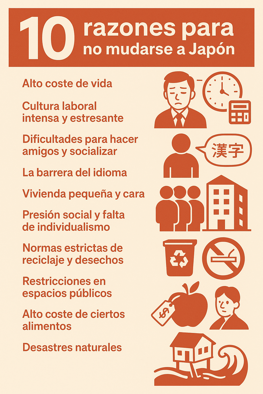 10 razones para no mudarse a Japón